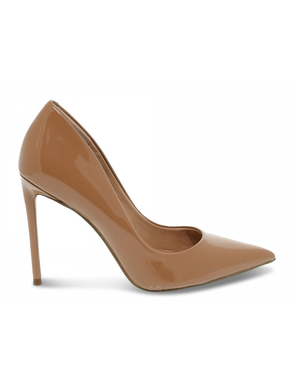 Décolleté Steve Madden VALA CAMEL PATENT in vernice cammello