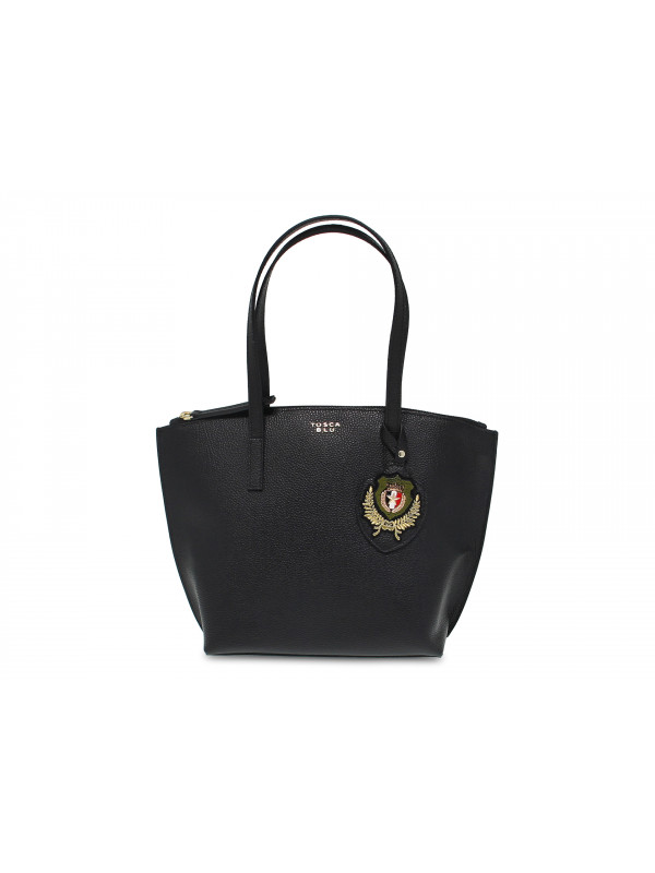 Shopping bag Tosca Blu VIOLA MEDIUM BAG in pelle nero