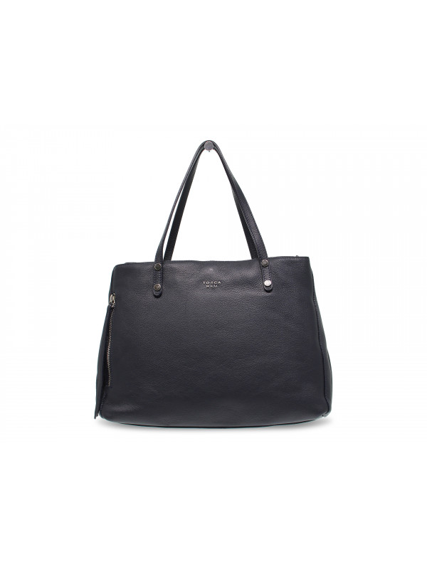 Borsa a mano Tosca Blu RANUNCOLO in pelle blu scuro