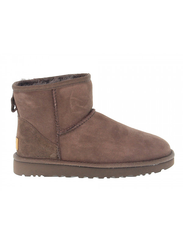 Tronchetto UGG Australia MINI CLASSIC II CHOCOLATE in camoscio cioccolato