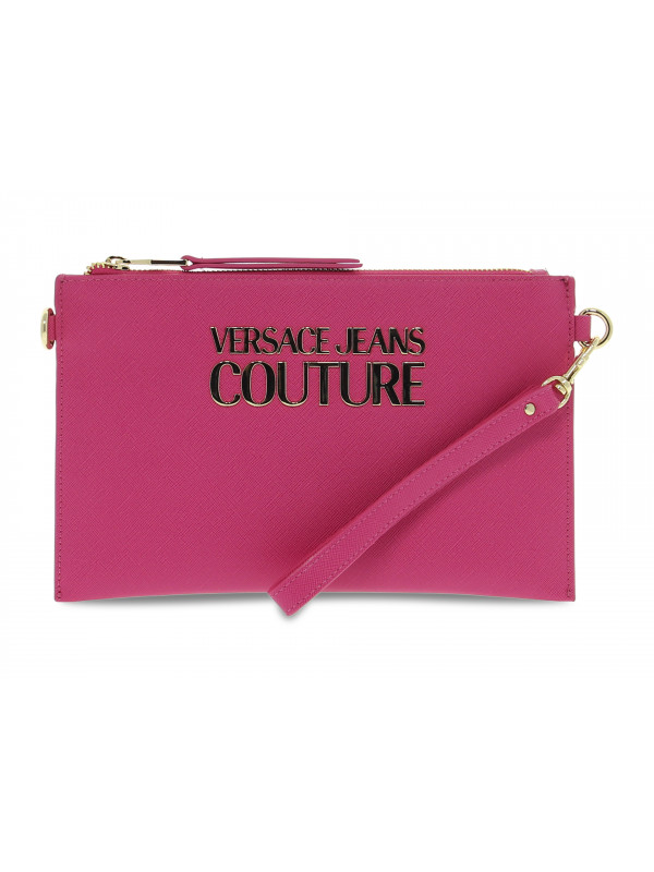 Pochette Versace Jeans Couture JEANS COUTURE RANGE L SKETCH 9 in saffiano rosa e oro