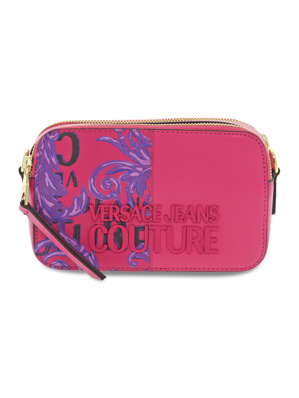 Borsa a tracolla Versace Jeans Couture JEANS COUTURE RANGE P SKETCH 3 ROCK CUT in saffiano fucsia e viola