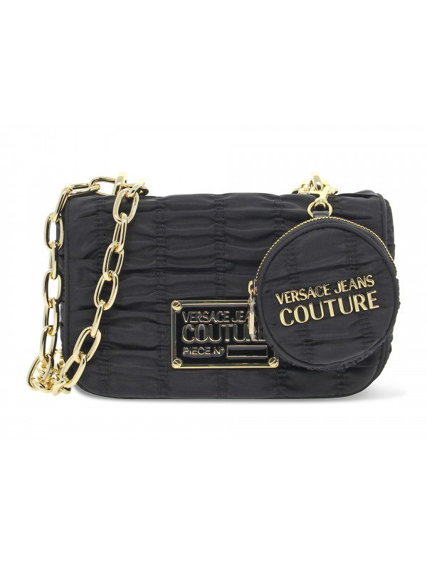 Borsa a tracolla Versace Jeans Couture JEANS COUTURE RANGE X SKETCH 6 BAGS CRUNCHY in nylon nero e nero