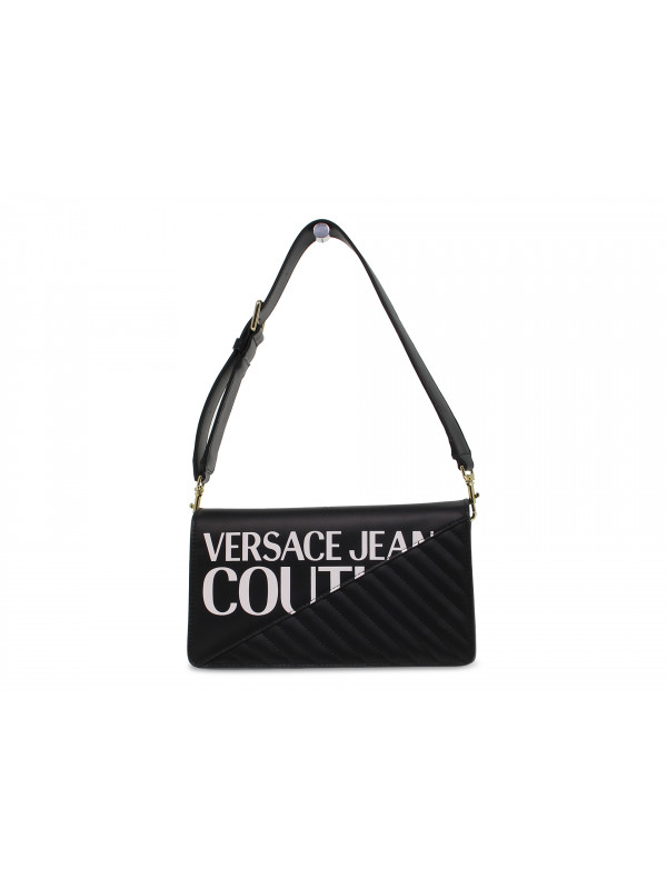 Borsa a tracolla Versace Jeans Couture JEANS COUTURE LINEA G DIS 2 MACROLOGO in nappa nero e bianco