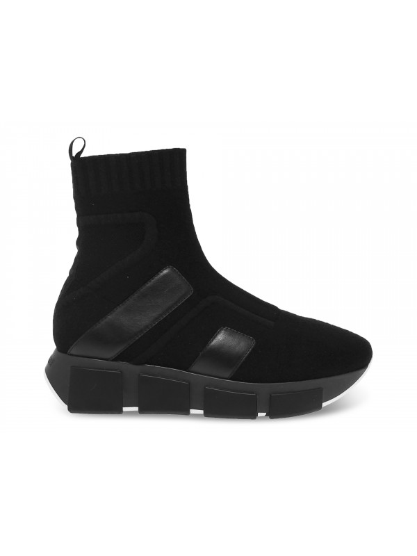Sneakers Vic Matie in tessuto e pelle nero Guidi Calzature