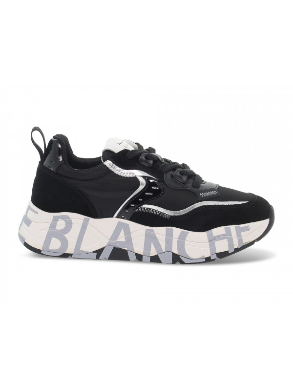 Sneakers Voile Blanche - nero e silver