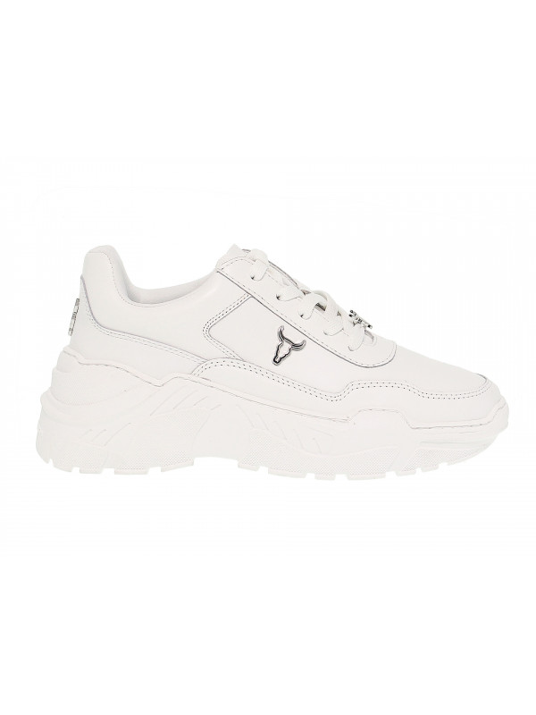 Sneakers Windsor Smith CARTE BRAVE WHITE in pelle bianco