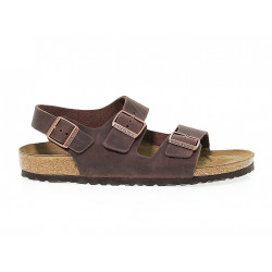 Sandalo Birkenstock MILANO in pelle habana