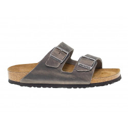 Sandalo Birkenstock ARIZONA in pelle grigio