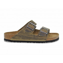 Sandalo Birkenstock ARIZONA in pelle fango