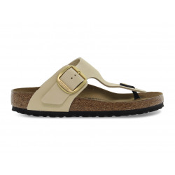 Sandalo basso Birkenstock GIZEH BIG BUCKLE in nabuk beige