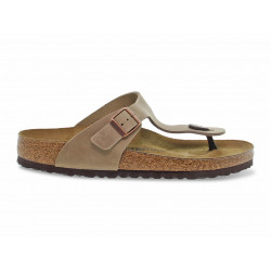 Sandalo Birkenstock GIZEH in pelle tabacco