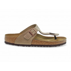 Sandalo basso Birkenstock GIZEH in pelle tabacco