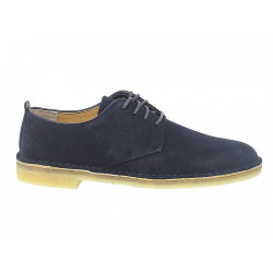 Stringata Clarks DESERT LONDON in camoscio blu