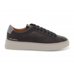 Sneakers Crime London WEIGHTLESS LOW TOP in pelle marrone e grigio