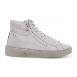 Sneakers Crime London DESTINY HI ZIP in pelle bianco