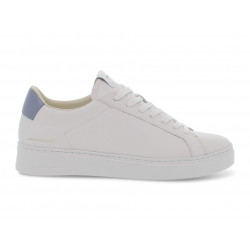 Sneakers Crime London EXTRALIGHT in pelle bianco e avio