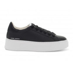 Sneakers Crime London WEIGHTLESS LOW TOP in pelle e nylon nero