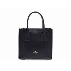 Borsa a mano Cuoieria Fiorentina ALICE SMALL TOTE BAG SQUADRATA in pelle nero Donna Borsa a mano