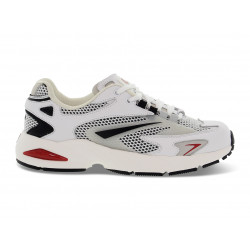 Sneakers D.A.T.E. SN23 in pelle e rete bianco e nero Uomo Sneakers