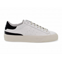 Sneakers D.A.T.E. SONICA CALF in pelle bianco e nero