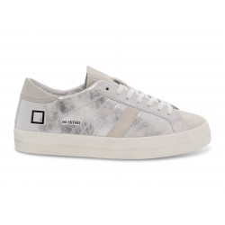 Sneakers D.A.T.E. HILL LOW STARDUST SILVER in laminato argento