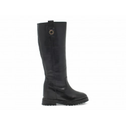 Stivale Emanuèlle Vee ZEPPA INTERNA NEW CRUST in pelle nero Donna Stivale
