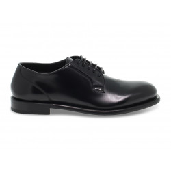 Stringata Fabi STILE INGLESE in pelle nero Uomo Stringata