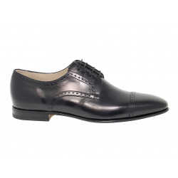 Stringata Fabi in pelle nero Uomo Stringata