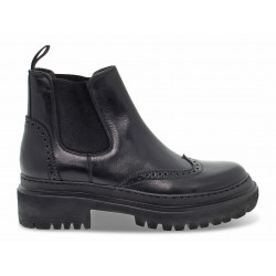 Polacco Guidi Calzature STILE INGLESE in pelle nero Donna Polacco