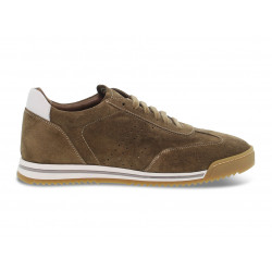Sneakers Guidi Calzature TESTONI UOMO in camoscio e pelle tabacco e bianco Uomo Sneakers