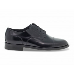 Stringata Guidi Calzature STILE INGLESE in spazzolato nero Uomo Stringata