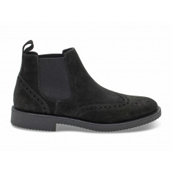 Polacco Guidi Calzature STILE INGLESE in camoscio nero Uomo Polacco