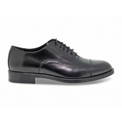 Stringata Guidi Calzature STILE INGLESE in spazzolato nero Uomo Stringata