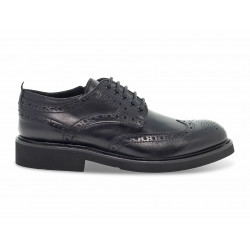 Scarpa bassa Guidi Calzature DERBY INGLESE in pelle nero Donna Scarpa bassa