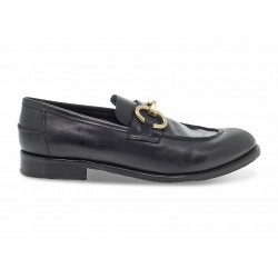 Mocassino Guidi Calzature COLLEGE GUCCI DANDY in pelle nero