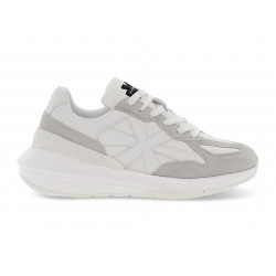 Sneakers John Richmond BALENCIAGA in nylon e camoscio bianco e grigio chiaro