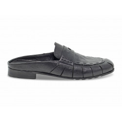 Sandalo basso Jp David SABOT MOCASSINO in pelle nero