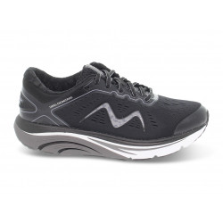 Sneakers MBT GTC-2000 LACE UP RUNNING M in tessuto e ecopelle nero e grigio