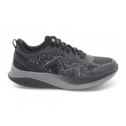 Sneakers MBT HURACAN 3000 LACE UP M in tessuto e ecopelle nero e grigio