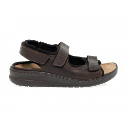 Sandalo Mephisto VALDEN OLDBRUSH MOBILS ERGONOMIC in pelle marrone scuro Uomo Sandalo