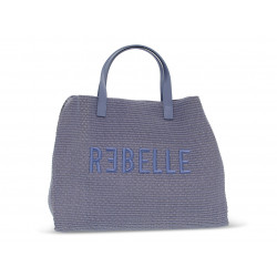 Shopping bag Rebelle ASHANTI SHOPPING S STRAW FAIRYTALE in raffia avio