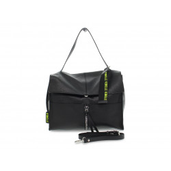 Borsa a tracolla Rebelle CLIO SATCHEL L DOLLARO in pelle nero