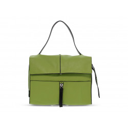 Borsa a tracolla Rebelle CLIO SATCHEL L DOLLARO in pelle verde