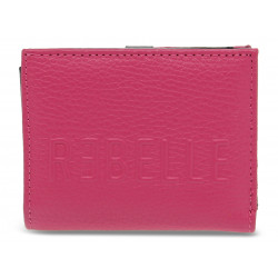 Portafoglio Rebelle ZIPAROUN S DOLLARO CANDY in pelle fuxia Donna Portafoglio