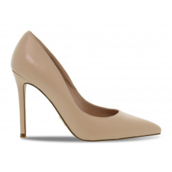 Décolleté Steve Madden EVELYN BLUSH LEATHER in pelle beige Donna Décolleté
