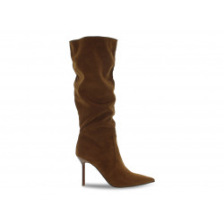 Stivale Steve Madden INTRUDER BRW STRETCH in microfibra e camoscio cuoio Donna Stivale