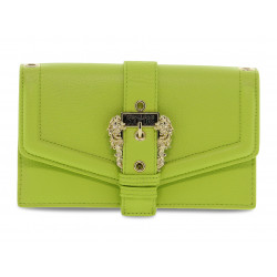 Borsa a tracolla Versace Jeans Couture JEANS COUTURE RANGE F SKETCH 16 BUCKLE GRAINY in pelle lime Donna Borsa a tracolla