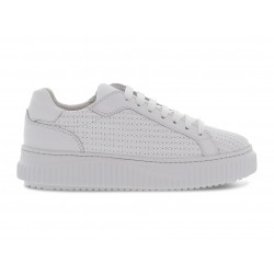 Sneakers Voile Blanche LIPARI WOVEN in pelle bianco