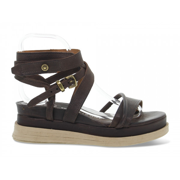 Zeppa A.S.98 - marrone scuro Donna Zeppa